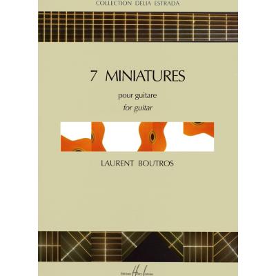 Partitions classique LEMOINE BOUTROS LAURENT - MINIATURES (7) - GUITARE Guitare