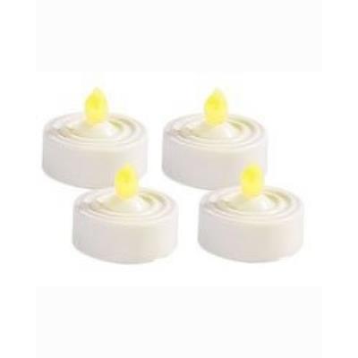Lot de 4 bougies ''chauffe-plat'' à LED