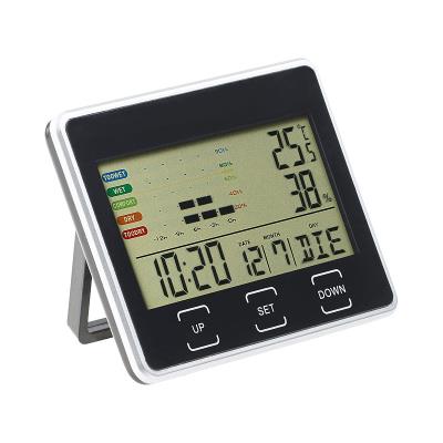 Thermomètre et hygromètre digital avec horloge et date