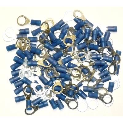 Cosses Electriques A Oeil De 8 Bleues Sachet De 100 Cosses