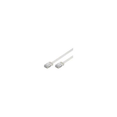 Flach-PatchCable - divers - RJ45 U/UTP Cat6 20,00m blanc