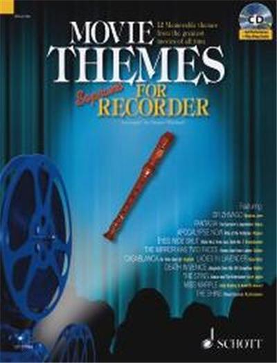 Movie Themes For Soprano Recorder +Cd - Flute A Bec Soprano