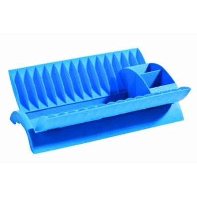 PREMIER HOUSEWARES 0805142 ÉGOUTTOIR À VAISSELLE/COUVERTS AMOVIBLE PLASTIQUE BLEU
