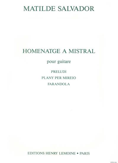 HOMENATGE A MISTRAL