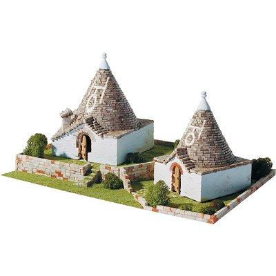 Maquette en céramique - Trulli Pugliesi, Alberobello, Italie