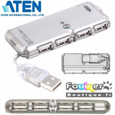 ATEN 4 Port USB 2.0 Hub UH275 - hub - 4 poorten - desktop