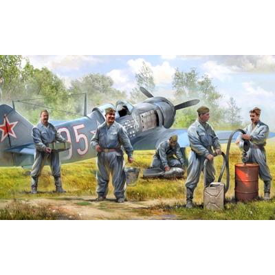 Figurines : Mécaniciens d'Aviation Soviétique Zvezda