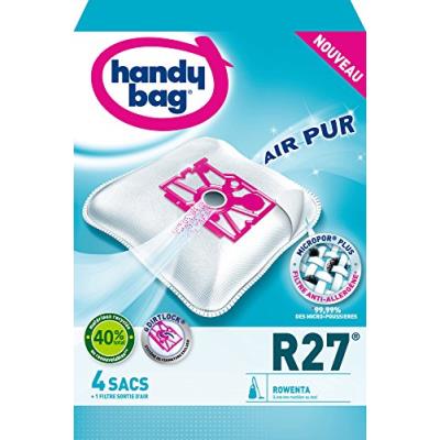Handy bag r27 sac aspirateur microfibre anti-allergène + filtre moteur rowenta dymbo