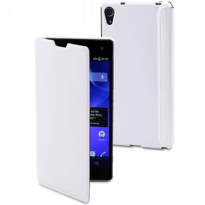 Muvit Easy Folio - Beschermende bedekking voor mobiele telefoon - wit - voor Sony XPERIA Z2