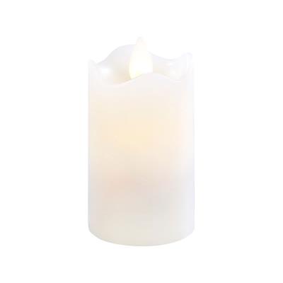Bougie à LED scintillante, cire véritable (7,5 cm)