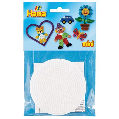 Hama - 5205h - Loisirs Créatifs - Sachet 2 Plaques Rondes Perles à Repasser Mini