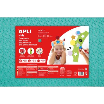 Mousse EVA thermoformable 40x60 cm - Fleur - 3 feuil. - APLI AGIPA