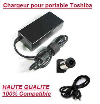 Alimentation Chargeur pc portable - Adaptateur secteur portable pour Toshiba Satellite C660-154 (65W)