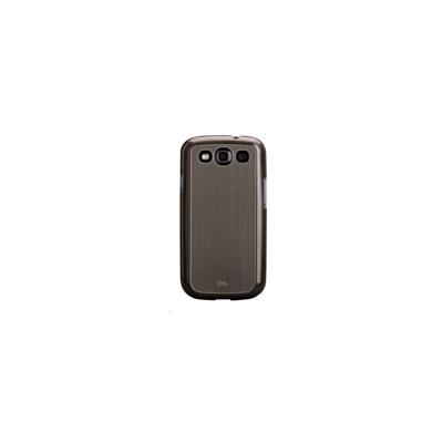 Case-Mate Barely There Brushed Aluminum - Beschermende bedekking voor mobiele telefoon - aluminium - zilver - voor Samsung Galaxy S III