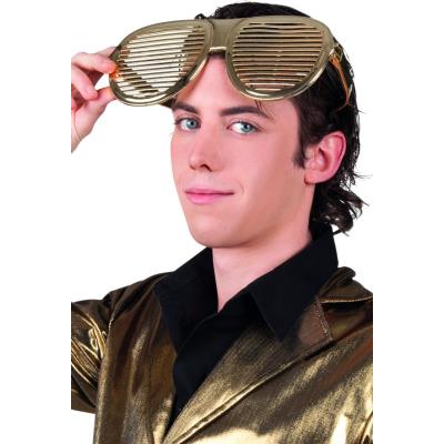Lunettes géantes dorées adulte taille unique