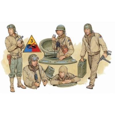 Model kit - crew us tank (nw de leurope 1944) - 1 35 scale - dragon md-6054