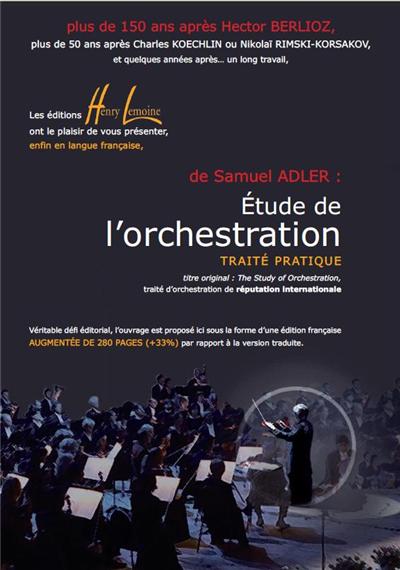 Adler S - Etude De L'Orchestration