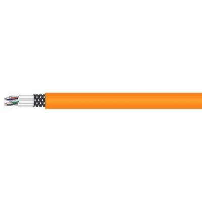 Draka câble de brassage uc900 ss27, cat 7, s ftp, pimf, orange, 100m enroulé 1001129-00100rw