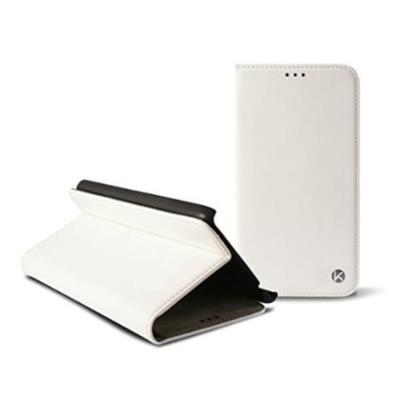 KSIX Standing Folio étui Avec Fermeture Magnétique Pour Xperia E3 Blanc