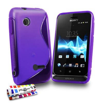 Coque Souple ORIGINALE Ultra Fine Violet , Le S, Premium de MUZZANO pour SONY ST21 ST21I ST21A