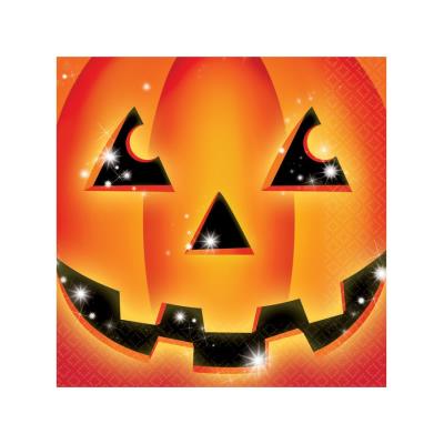 Serviettes citrouille Halloween (x16)