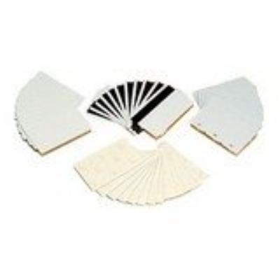 Zebra Premier Plus - wit - composietkaart met hoge coërciviteit magneetstrip - 100 kaart(en)