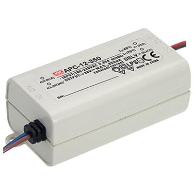 Driver de led à courant constant - 1 sortie - 350 ma - 12 w velleman apc-12-350
