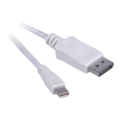 Cordon mini-dp vers displayport m m - 2m blanc