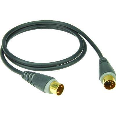 Accessoires guitares KLOTZ MID-010 AUDIO NUMERIQUE MIDI NOIR 1 M Cables midi
