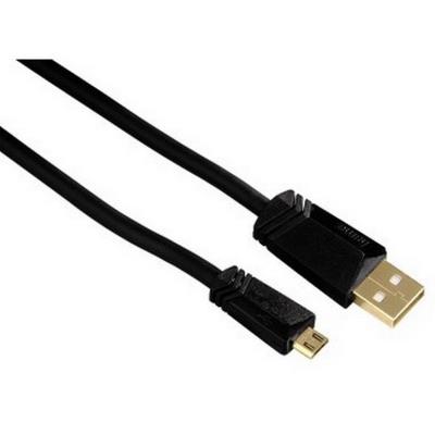 Hama-câble usb-2.0, fiche mâle type a - fiche mâle type micro b, blindé, 1,5m