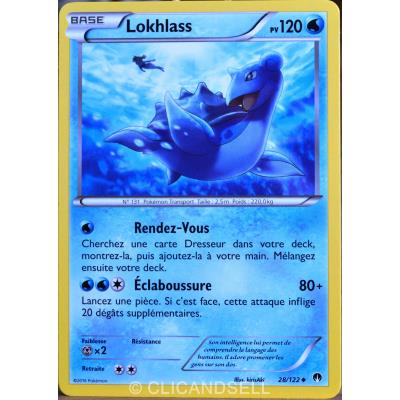 Acheter carte Pokémon 28/122 Lokhlass 120 PV XY - Rupture Turbo NEUF FR État correct - 16,00 € carte Pokémon 28/122 Lokhlass 120 PV XY - Rupture Turbo NEUF FR État correct - Pokémon reconditionné disponible sur Fnac