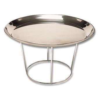 Support plat fruits de mer acier chromé 210 x 190 mm - 1