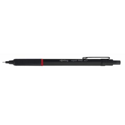 Rotring - rapid pro - porte-mines rapid pro noir mat - utilise des mines 0.7 mm - mecanisme à poussoir s0949360