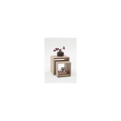 DUO Tables basses gigognes coloris chene structuré