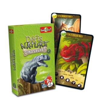 Jeu de cartes - Défis Nature - Dinosaures 2 - 2 à 6 joueurs - Dès 7 ans - Fabriqué en France et éco-responsable - Jeux - Jouets