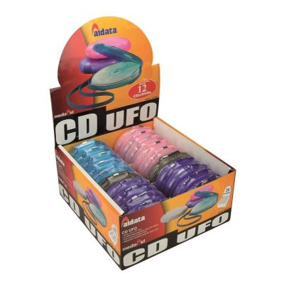 Présentation de 20 Boîtes pour 12 CD/DVD couleur en polypropylene