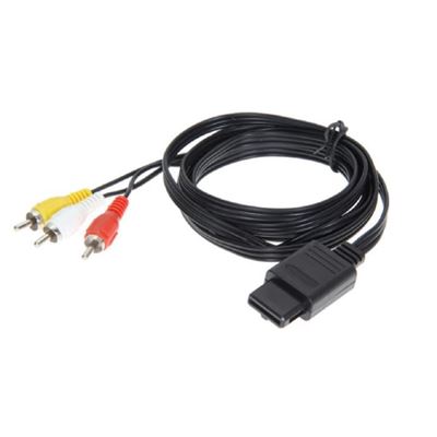 Câble AV RCA pour Super Nintendo - Nintendo 64 - Game Cube - 1,8 m