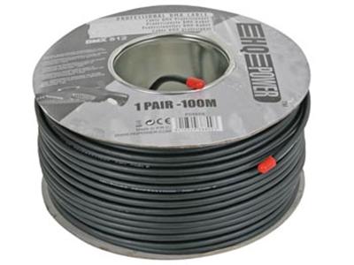 Velleman - Câble DMX professionnel à double blindage - 1 paire - longueur sur dévidoir : 100m
