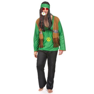 Costume de hippie pour homme déguisement baba cool Taille unique