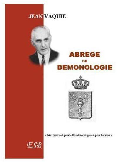 ABREGE DE DEMONOLOGIE