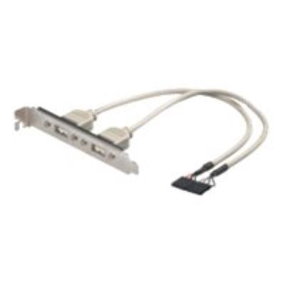 MicroConnect USB-paneel - 20 cm