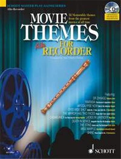 Movie Themes For Alto Recorder +Cd - Flute A Bec Alto