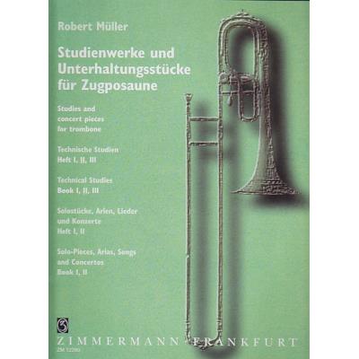 Méthodes et pédagogie ZIMMERMANN MÜLLER ROBERT - TECHNISCHE STUDIEN FÜR POSAUNE VOL .2 - TROMBONE Trombone