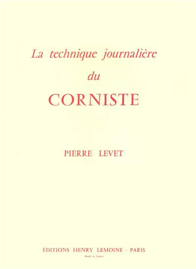 TECHNIQUE JOURNALIERE DU CORNISTE
