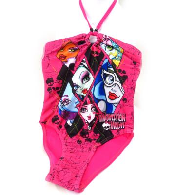 Maillot de bain enfant 'Monster High' rose noir (1 pièce) - Taille 6ans