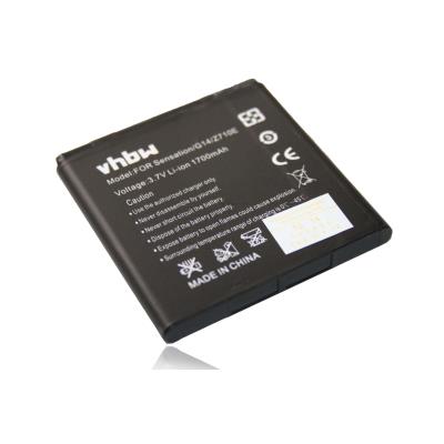 Batterie LI-ION 1700mAh pour HTC Sensation XE, Z715E, Z 715 E remplace BG58100, BA S560, 35H00150-01M, BA58130, BG86100, BA-S780