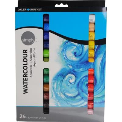 SIMPLY Set de 24 Aquarelles Simply 12 ml