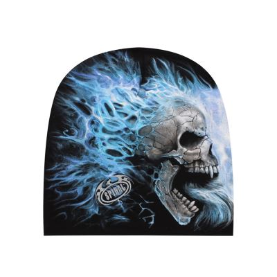 Spiral Bonnet Flaming Spine Noir / Bleu