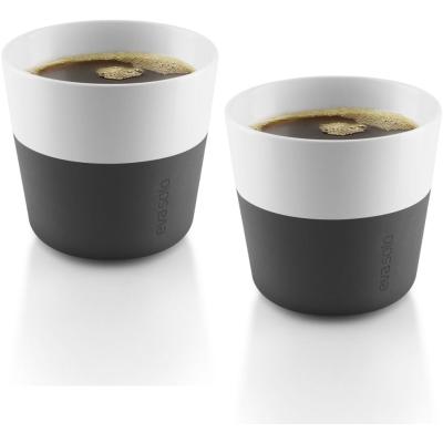 2 gobelets à café lungo noir carbone 230ml