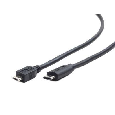 Câble micro gembird usb 2.0 bm au type c (micro bm cm), 3m, noir ccp-usb2-mbmcm-10